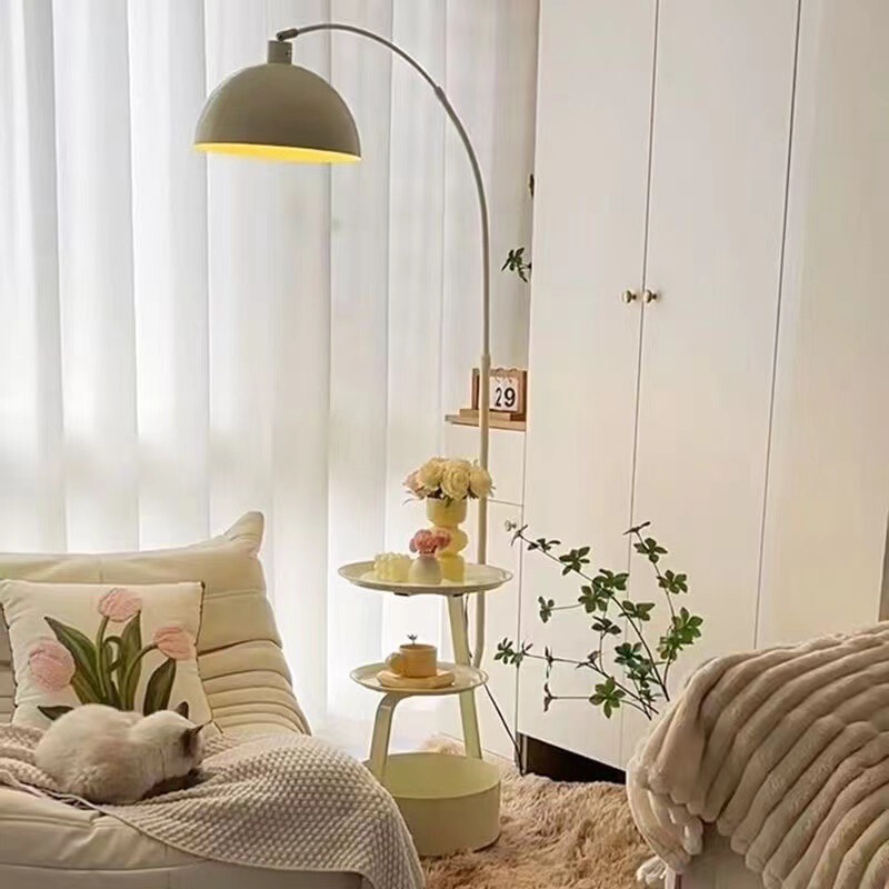 Cream style fishing lamp floor lamp living room sofa side a few objects ornaments lamp bedroom bedside table integrated table lamp