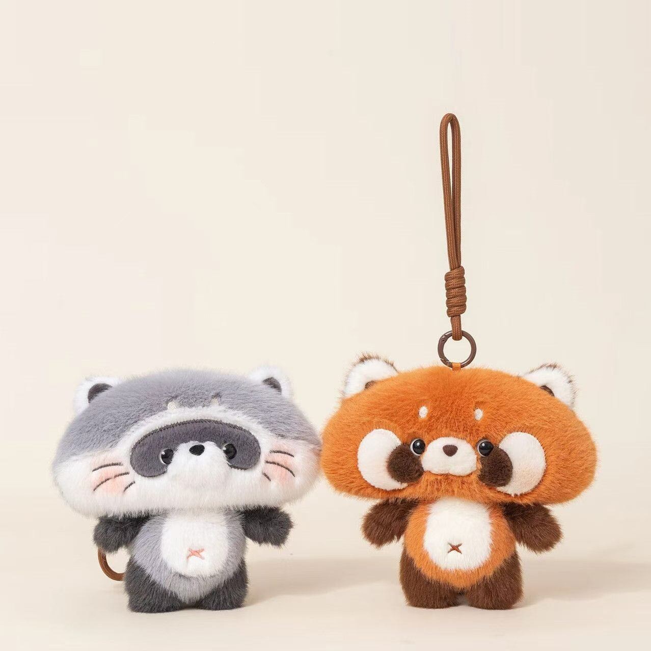mini forest animal plush charms detail image 1