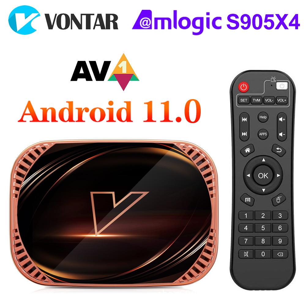 Vontar X4 Set-Top Box S905X4 Android 11 4G/64G 8K Dual-Band Network Hd Player