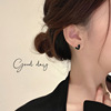 Silver needle, earrings, mosquito coil, ear clips, silver 925 sample, for every day, light luxury style