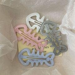 闪粉粉色鱼骨bb夹韩系甜美高颜值少女风侧边碎发发卡发饰批发新款