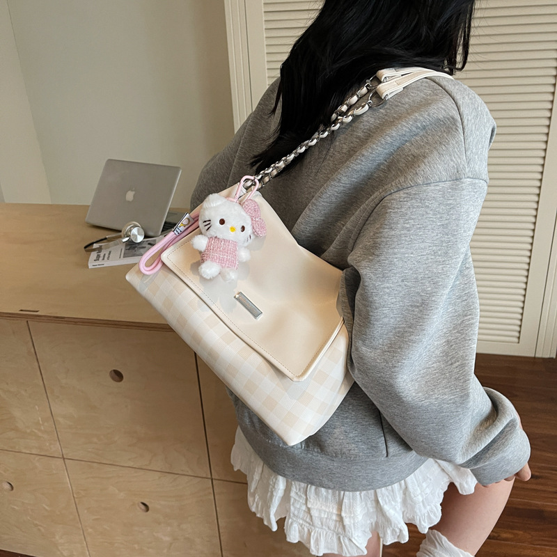 Bolsa de transporte de gran capacidad bolsa de cadena de mujer bolsa de cuadrillas de moda casual sensación diaria de un hombro bolsa de brazo 2026 nuevo image 5