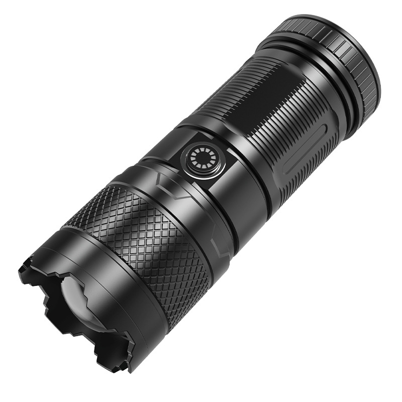 Al entrar en TikTok mano rápida ráfaga luz fuerte linterna de largo alcance súper brillante iluminación al aire libre recargable láser blanco pequeña pistola de acero X27
