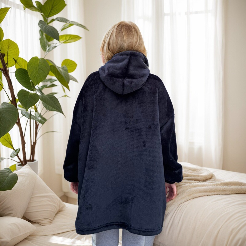 Hoodie防寒保温家庭服サンゴのパジャマの頭をかぶって、帽子の怠け者のテレビのパジャマをつかみます。|undefined