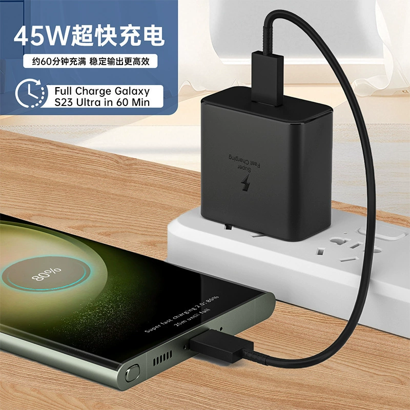 45W сверхбыстрая зарядка голова подходит для Samsung Galaxy S23 Ultra S24 США Европа и Великобритания