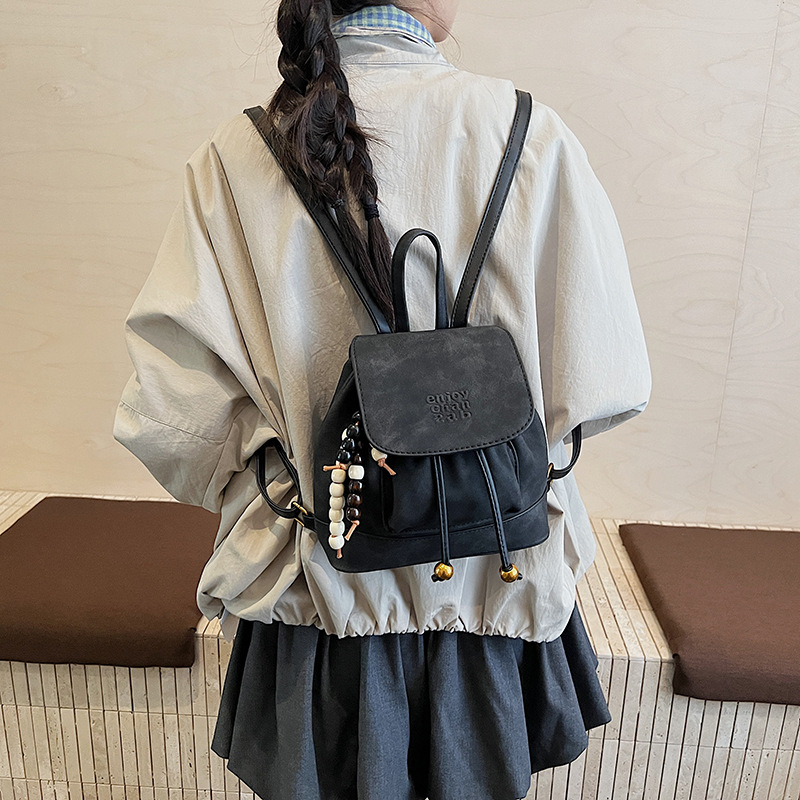 秋冬复古女式双肩包2025新款潮百搭后背包迷你单肩手提旅行小书包|undefined