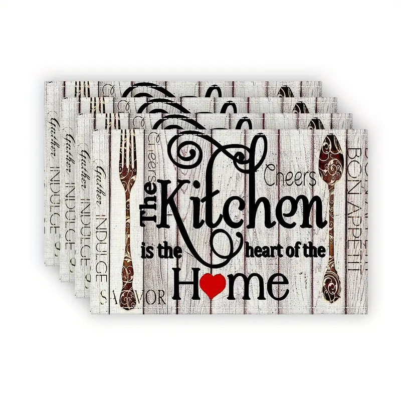 Transfronterizos lino almohadilla de mesa Aliexpress TEMU Amazon almohadilla de mesa cuadrada búfalo rojo almohadilla de Navidad Día de la Independencia