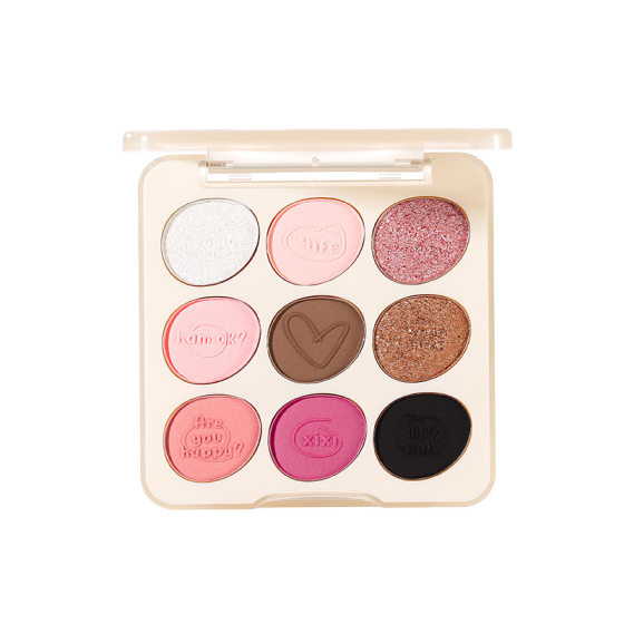 Makeup xixi graffiti log nine-color eye shadow pearlescent matte flash daily low saturation plain boiled water first love makeup