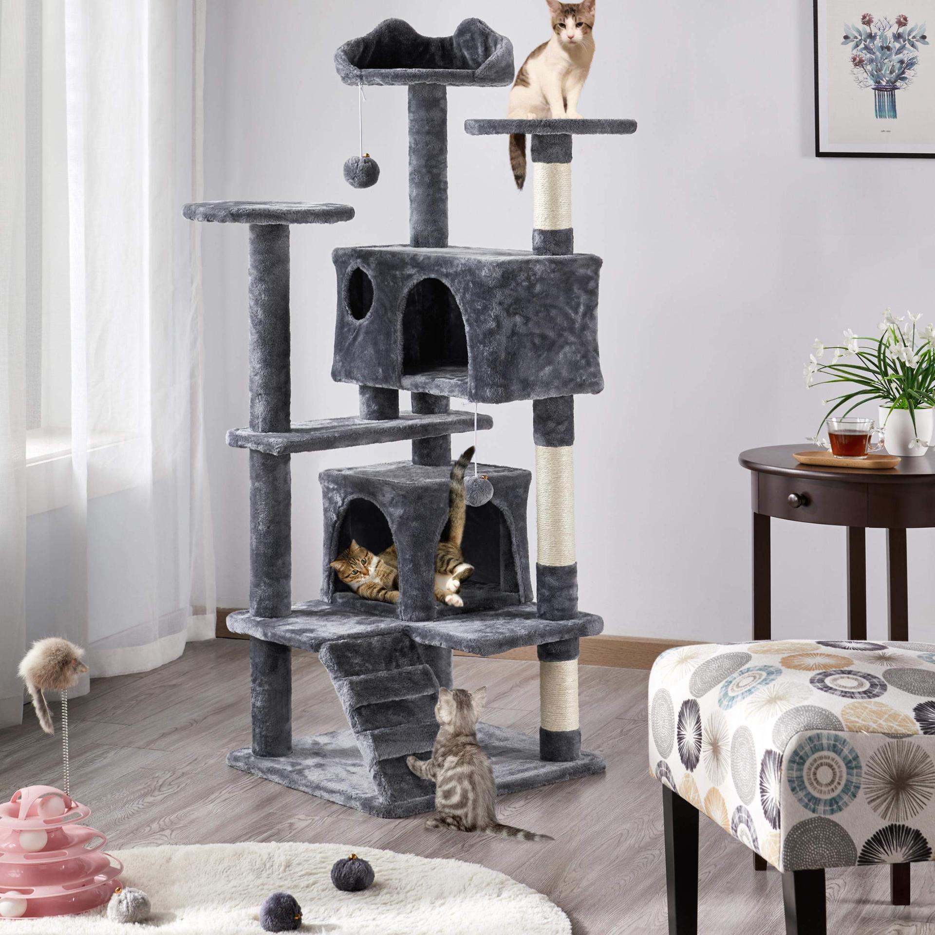 Comercio exterior dropshipping marco para escalar para gatos casa para gatos árbol para gatos marco para escalar para gatos integrado torre especial para gatos grandes juguetes para gatos suministros para mascotas.