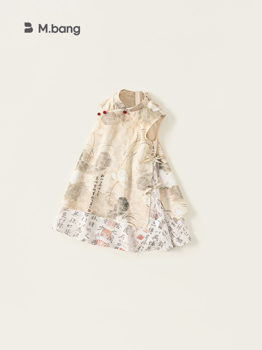 Yoobao ropa infantil niñas falda de estilo nacional de verano 2025 niños nuevos vestidos chinos vestidos de verano chino falda cheongsam