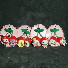 三麗O水果櫻桃胸針庫洛米巴庫布丁狗掛件玉貴狗毛絨掛件