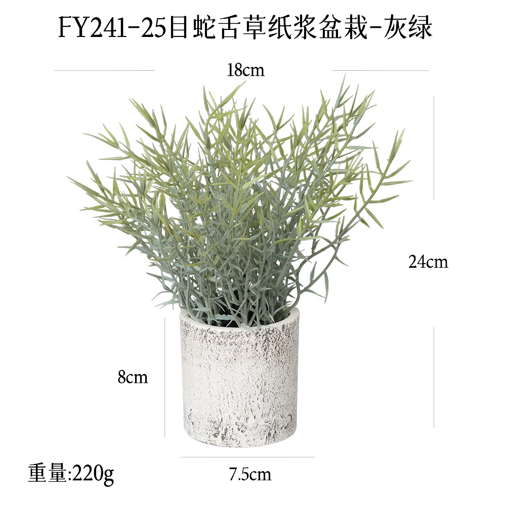 Más de 240 combinaciones populares de macetas con plantas verdes artificiales, decoraciones para el hogar, flores artificiales, bonsáis cilíndricos de pulpa de papel.