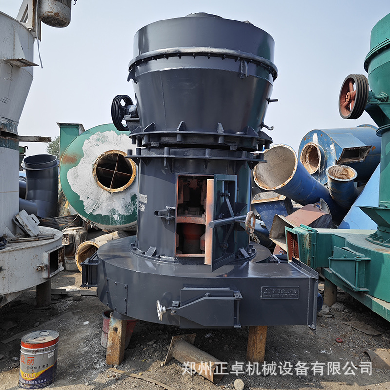 出售一台二手黎明重工准新4R雷蒙磨粉机 t100型矿石磨粉研磨设备