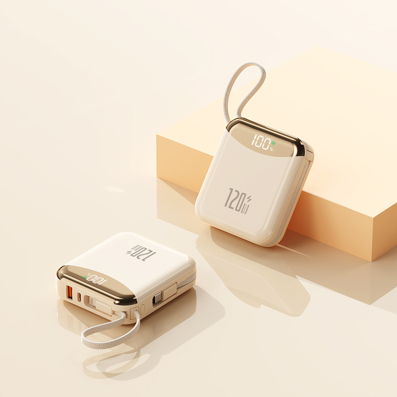 新しい国境を越えた超高速充電 120W パワーバンク 20000 mAh 内蔵ケーブル モバイル電源ギフト カスタムロゴ|undefined