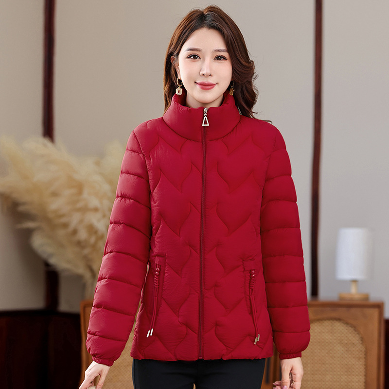 Algodón de mujer chaqueta de algodón 2024 nuevo otoño invierno a prueba de viento cálido ocio versátil chaqueta de algodón corta