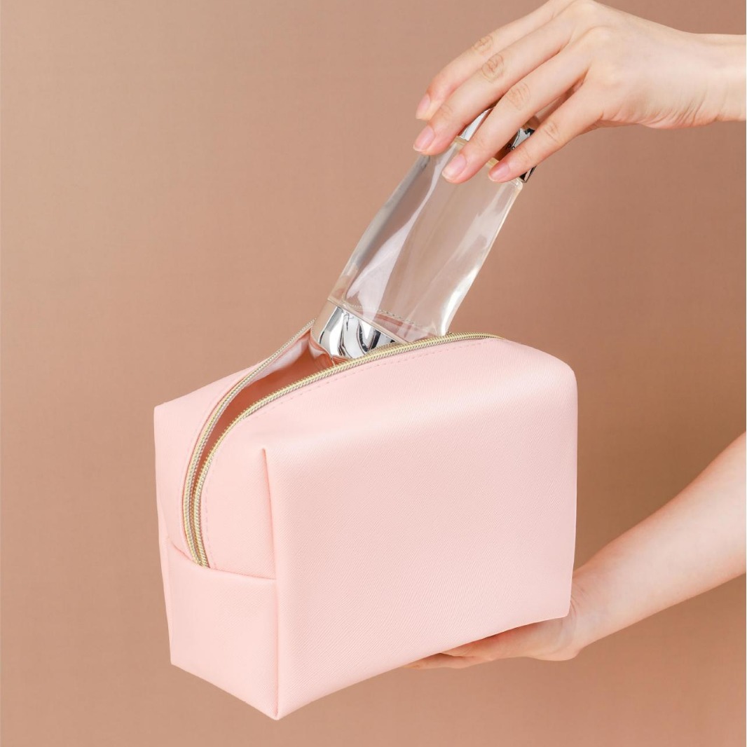 Nueva bolsa de cosméticos cuadrada PU, bolsa de almacenamiento portátil impermeable de alta calidad, bolsa de cosméticos octogonal para mujer, un lote