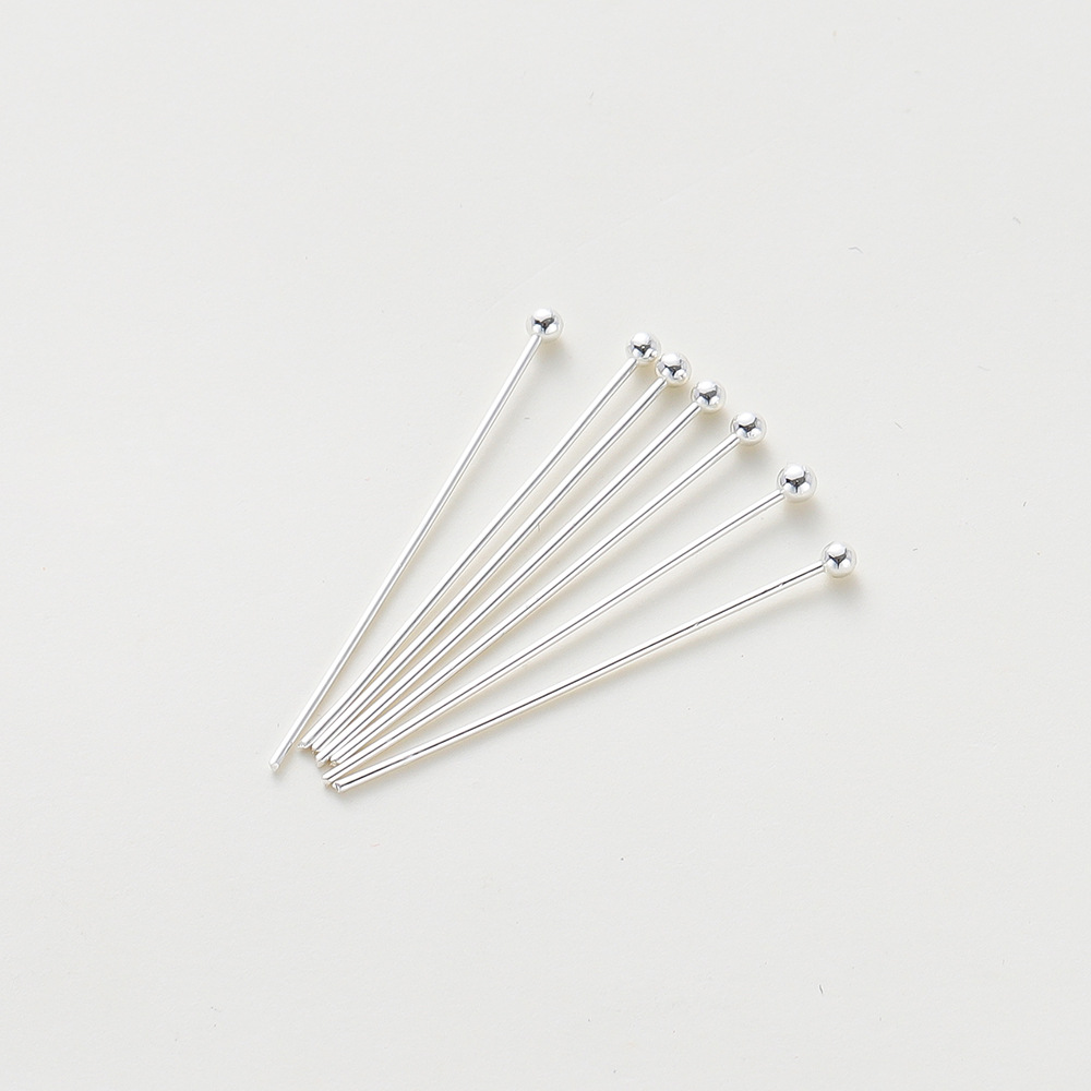 Thick silver color-preserving ball-head needle
