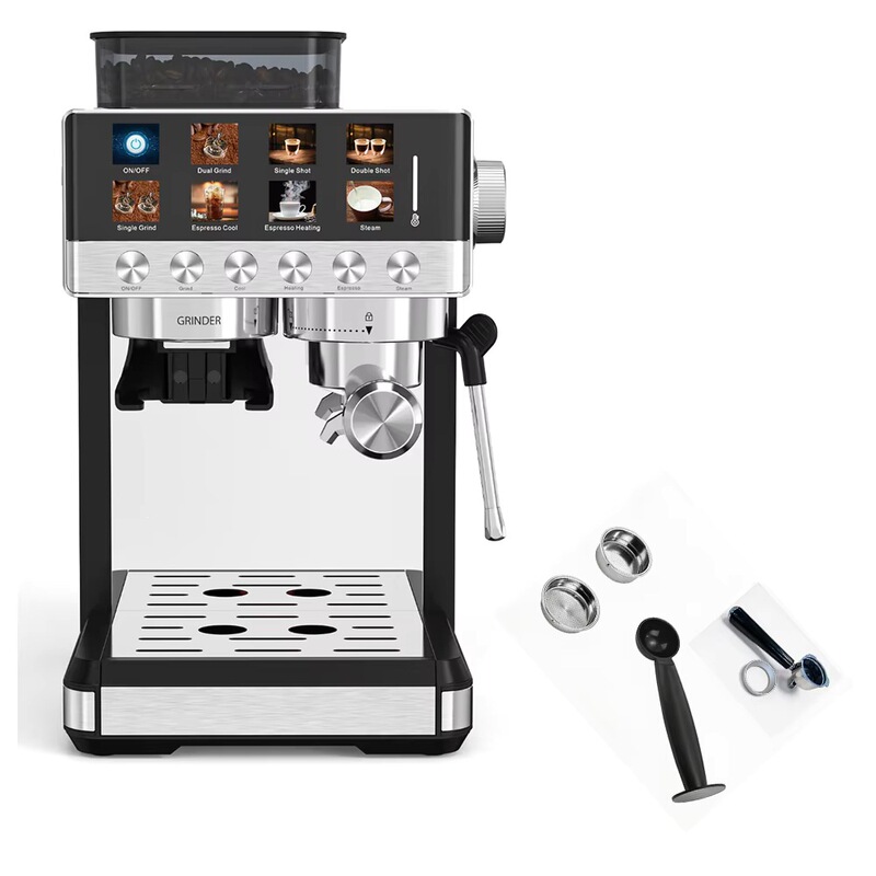20 Bar Semi-Automatic Espresso Coffee Machine Eu Digital Control Portable Stainless Steel Programmable Espresso 20 Bar Semi-Automatic Espresso Coffee Machine Eu Digital Control Portable Stainless Steel Programmable Espresso