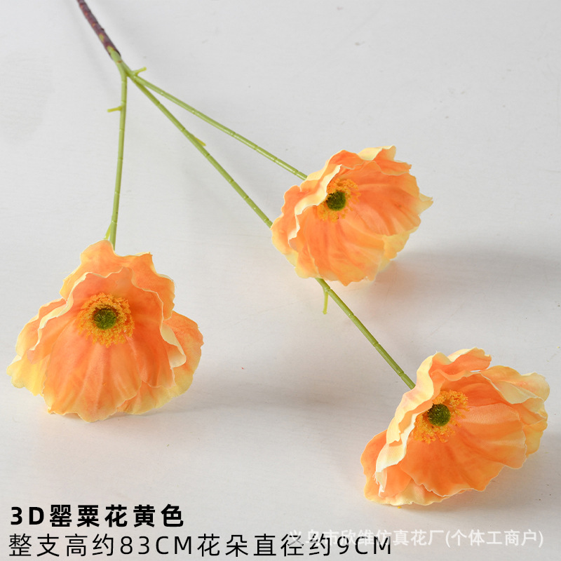 Flores artificiales Naranja Naranja Tema Boda Decoración de bodas Guía de ruta Arreglos florales Materiales de flores falsas Decoración del hogar