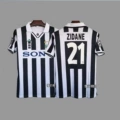95-96 UCL Champions Juventus Home #21 Zidane + Patch