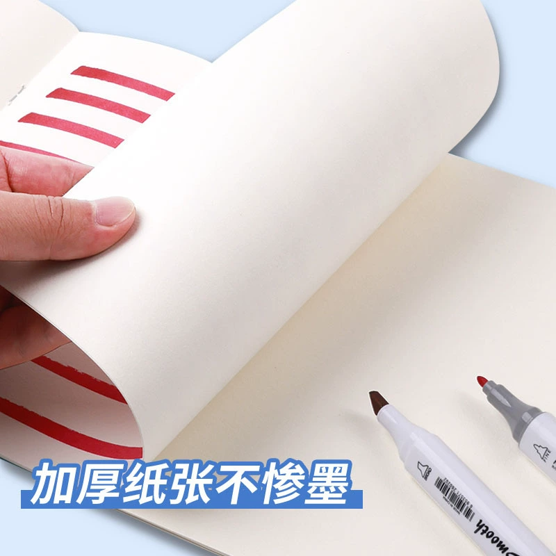 Детская книга-рисовалка Zhengshi: толстая бумага 80 г/м², 4 дизайна, по 20 картинок — милый дракон, круглая, полевой стиль, медведь удачи