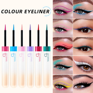Spot Pudaier Colorful Liquid Eyeliner Pen Amazon Makeup Waterproof Quick-Drying Ultra-Fine 12-Colorful Eyeliner Pen