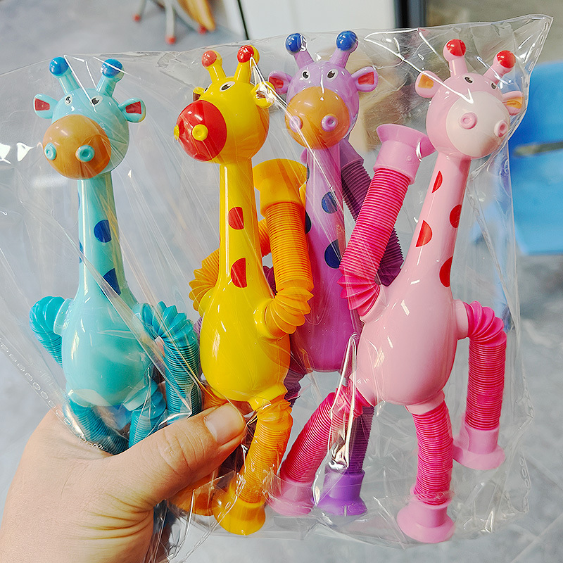 Transfronterizo robot flexible tubo telescópico niño puzzle dibujos animados estirados ventosa interacción padre-hijo creativo juguete descompresión