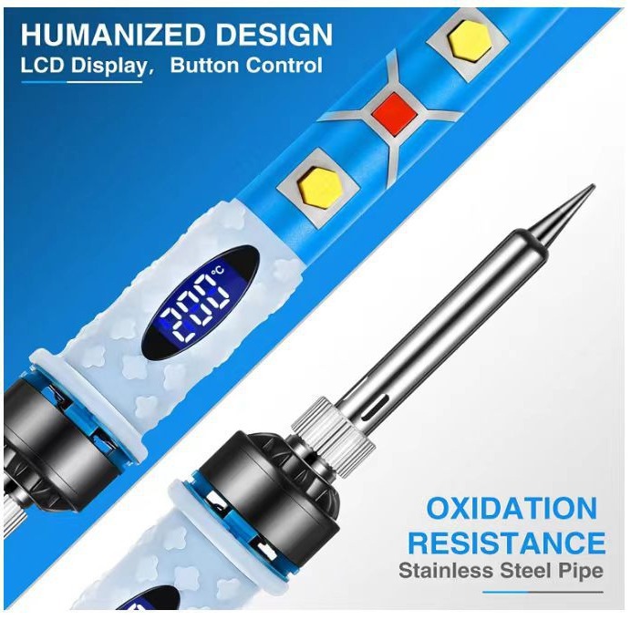 Fabricantes al por mayor transfronteriza termostática traje de hierro eléctrico temperatura ajustable con interruptor pluma de soldadura reparación Kit de soldadura