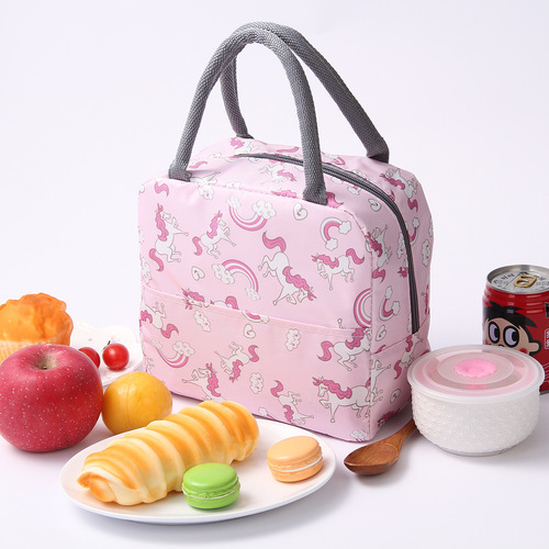 New Japanese style fresh student lunch lunch bag office worker lunch bag portable Japanese style insulated lunch box bag