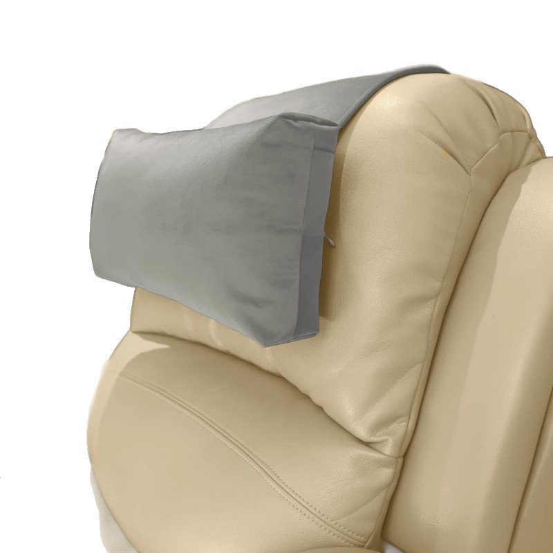Amazon reposacabezas de terciopelo en stock con base antideslizante ajustable y fija para soporte de cuello de automóvil