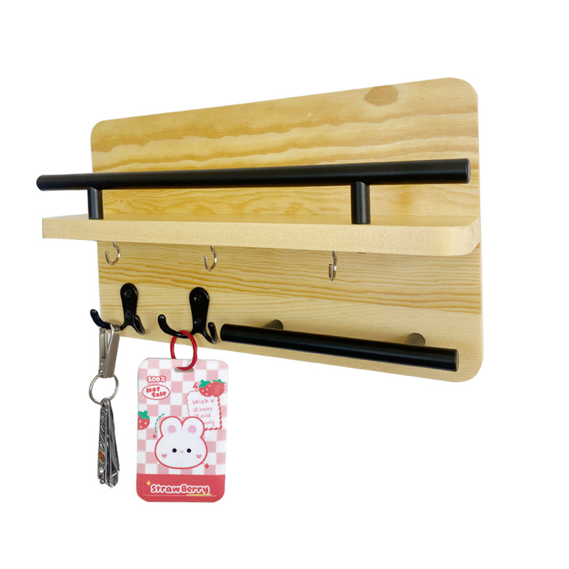 Amazon sala de estar colgante de madera pared colgante de pared estante de almacenamiento colgante de llaves de puerta de entrada marco de madera