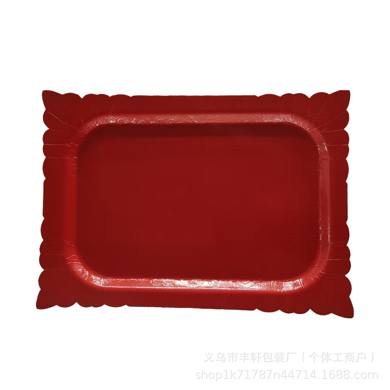 Fábrica al por mayor nueva bandeja de papel desechable engrosada de película de aluminio dorado bandeja de barbacoa cubiertos de fiesta de cumpleaños platos de papel