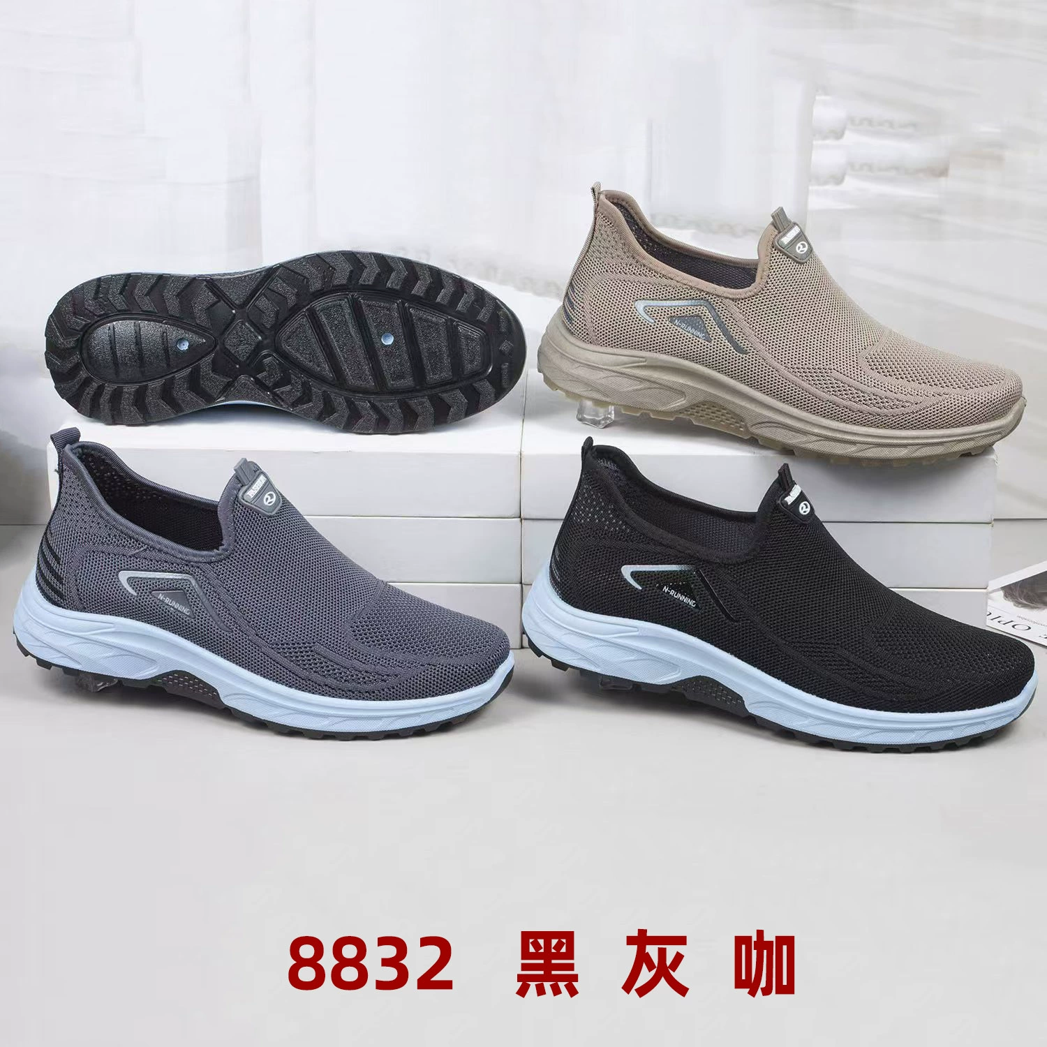 Sports comfortable shoes for leisure, slip-ons, trend of season, soft sole