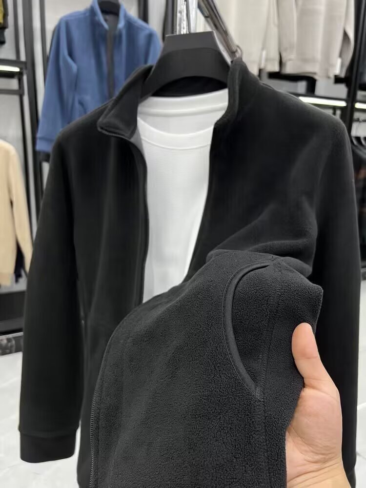 1 2024 Herrenmode, Winter, Futter, Herrenunterwäsche, Herbst-Winter-Fleecejacke für Herren_voghion.com