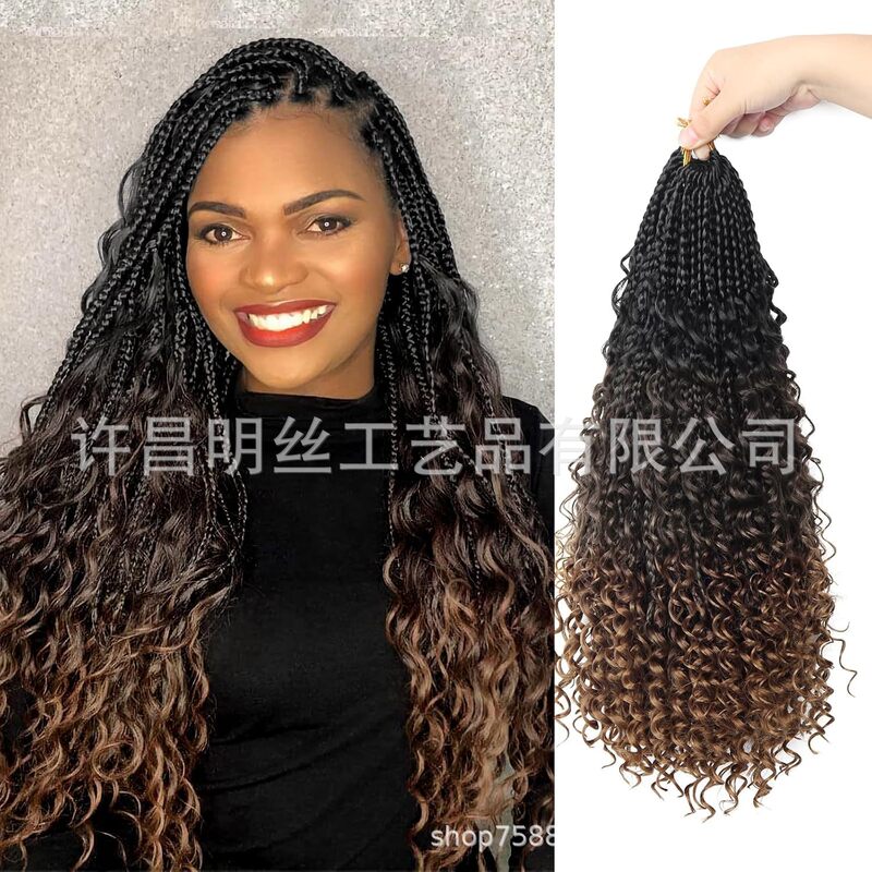 非洲热销三股飞子Box Braids braids crochet hair 三股辫钩针发|undefined