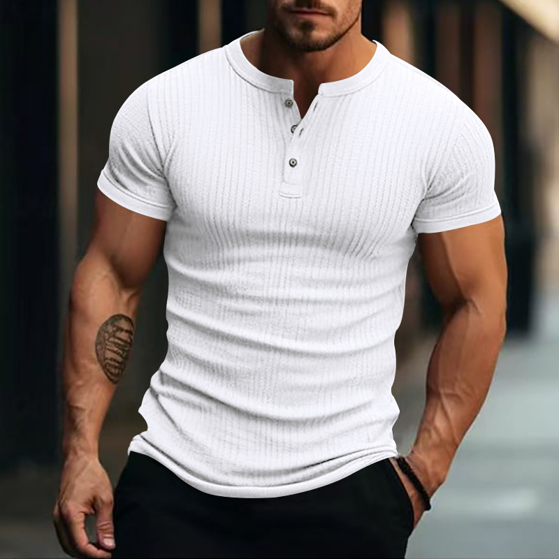 182g Weight Short Sleeve Sleeve Length Regular Sleeve Sleeve Type Polyester Fabric Type Regular Top Length T-shirt Tops Type Casual Occasion Round Neck Neckline Breathable Function Slim Fit Type Solid Color Pattern Summer Season Men's Gender Simple Style Style Men's Solid Color Simple Style Round Neck Short Sleeve Slim Men's T-shirt 5