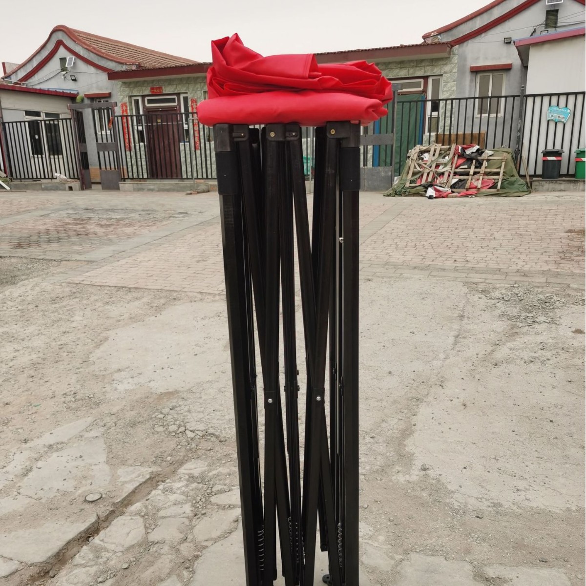 Carpa publicitaria reforzada de 3×3 m, toldo plegable de cuatro esquinas para exteriores y puestos callejeros