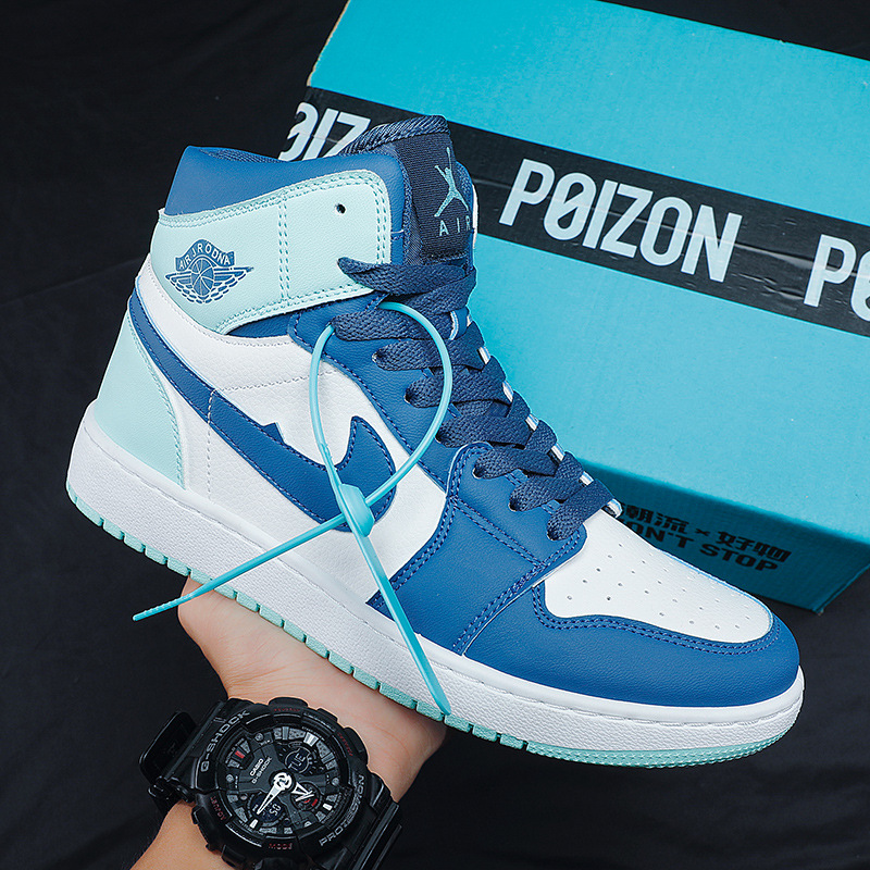 Zapatos de baloncesto de caña alta para hombre AJ Air Force One Pareja Zapatillas casuales Primavera y otoño Estudiantes de secundaria Zapatillas de moda juvenil