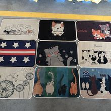 摆地摊特价100片包邮亚麻地垫吸水垫家用进门门垫厨房地垫清仓处