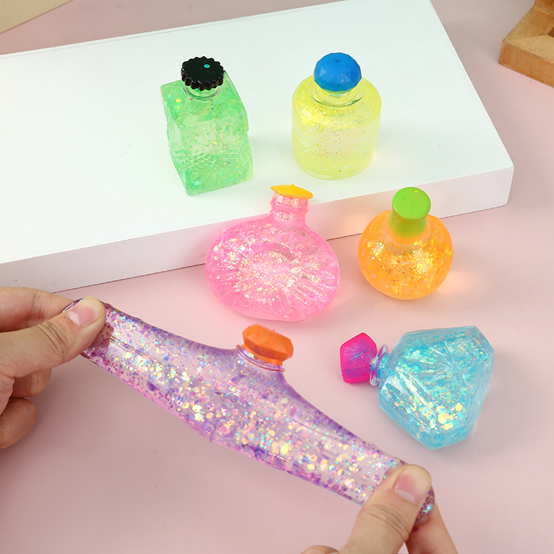 New Creative Sugar Perfume Bottle Stress Relief Toy, Soft and Super Cute Stress Relief Toy, Wholesale from Manufacturer