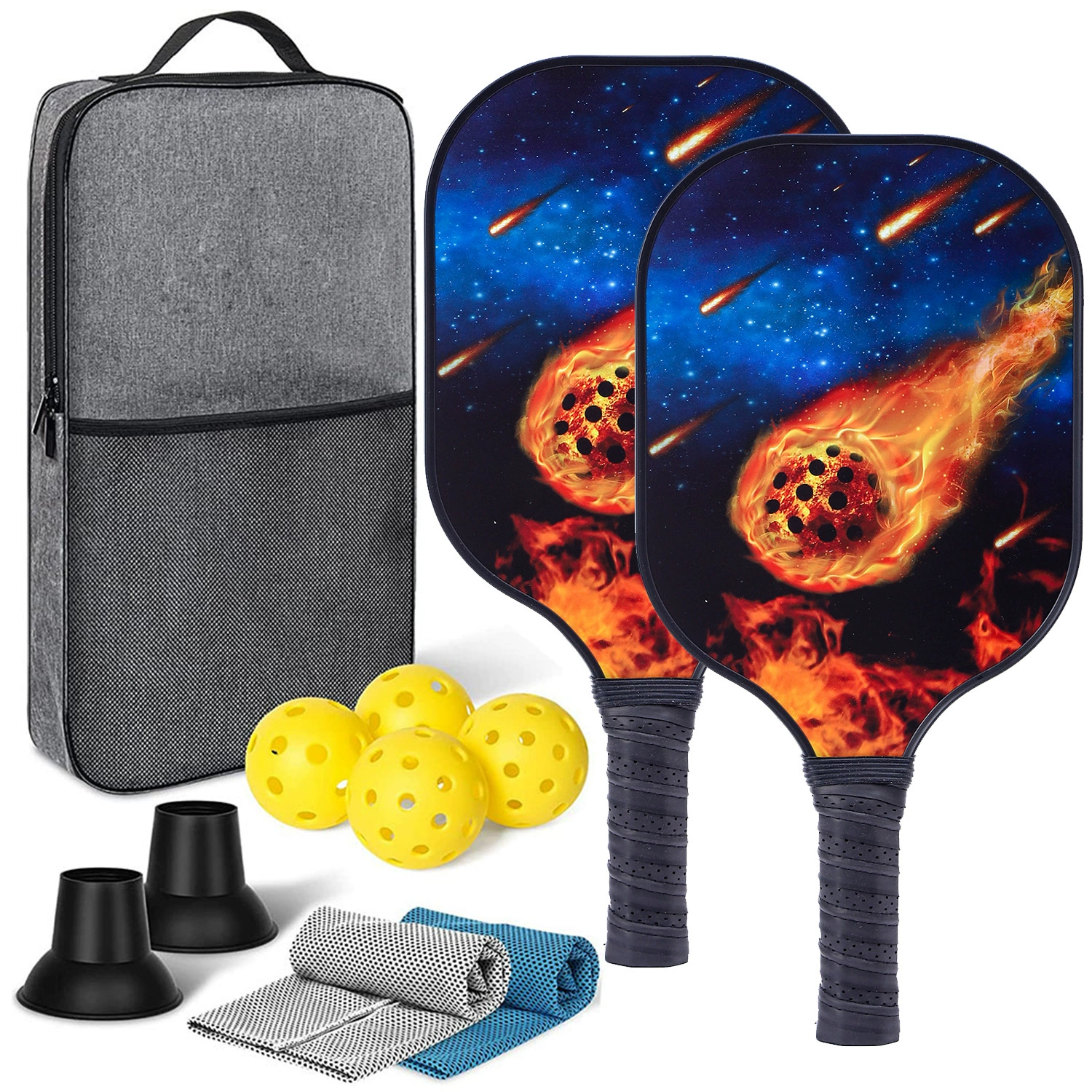 Glass Port Piccoon Set Factory USAPA Certification Movement Training Pickleball Paddles