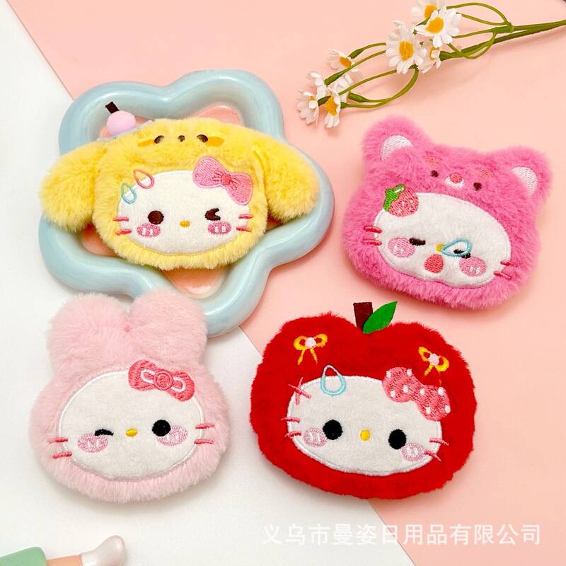 新しいオリジナル子猫きしむ人形ペンダントプリン kt アップルストロベリーベア多用途人形ペンダントブローチアクセサリー|undefined