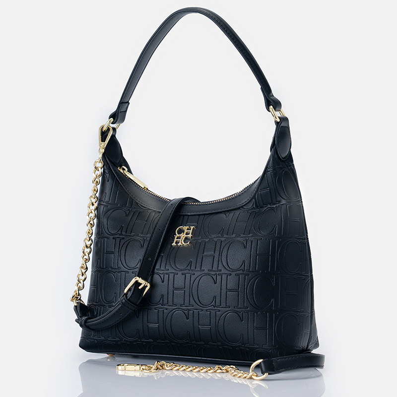 Chch Solid Color Casual Classic Style Shoulder Bag for Women Large Capacity Letter Design Daily Commute Handbag