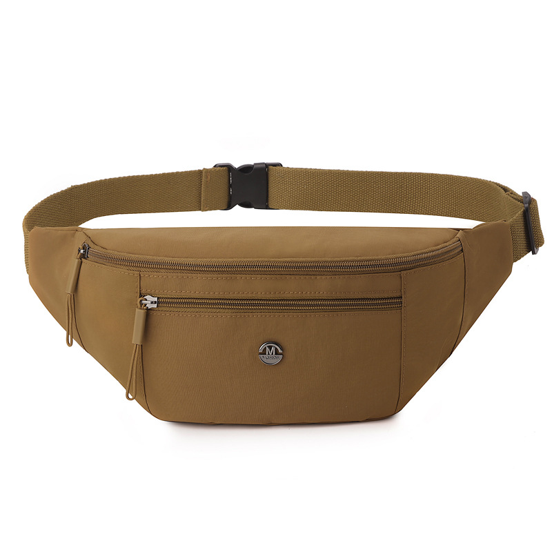 Bolso de pecho transfronterizo para mujer 2025 nueva moda bolso bandolera bolso de tela de nailon de color sólido simple bolso bandolera