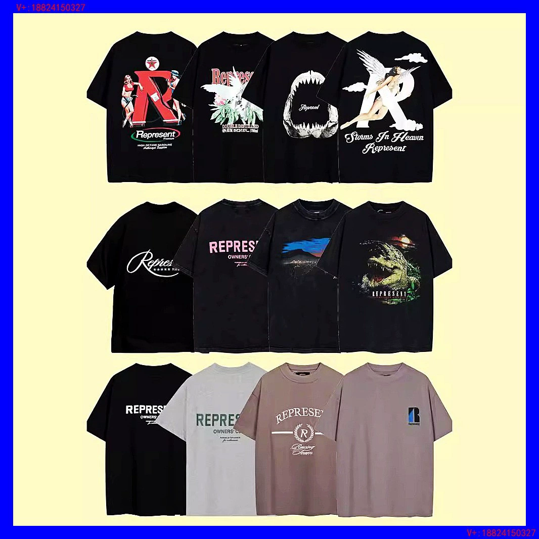 Американская высокая улица 3d цифровая буква ангел с принтом ретро для мужчин и женщин с круглым вырезом свободная футболка с короткими рукавами