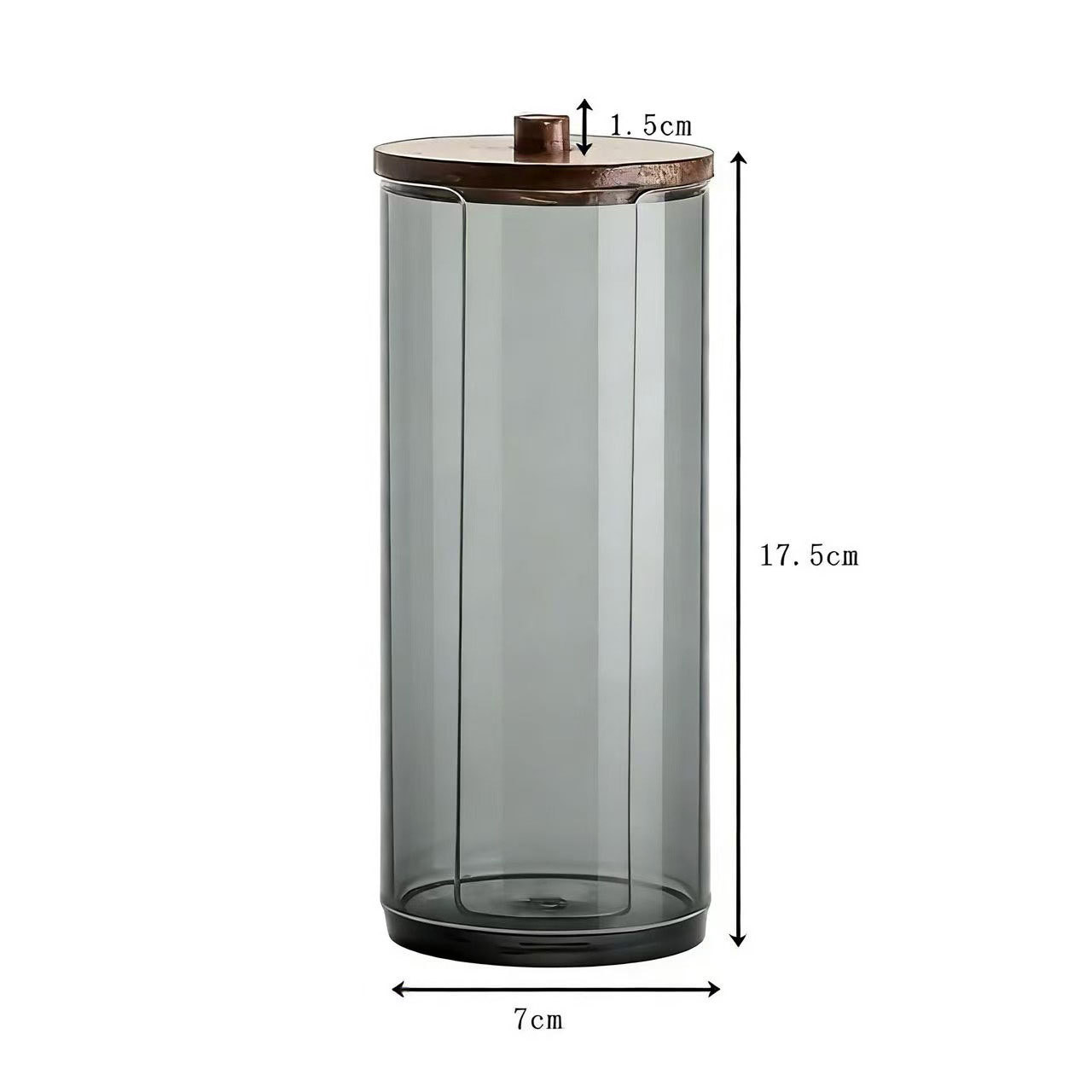 [Tienda de fábrica gris transparente] caja de almacenamiento de algodón acrílico se puede superponer portátil permeable a la ceniza para el almacenamiento de maquillaje doméstico