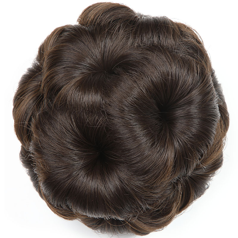 Peluca forma pelo bolsa nueve flor clip peluca anillo nupcial bola cabeza chica placa pelo anillo garra clip flor corsé