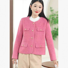 爆款减龄轻奢时髦小香风短款毛呢外套女2025冬季新款小个子上衣潮