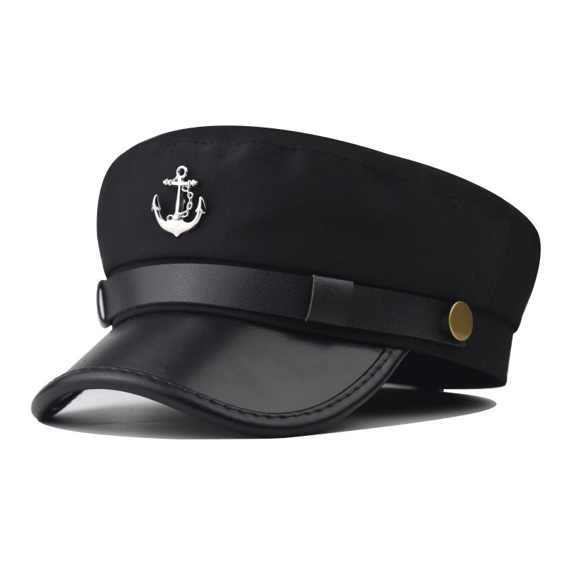 Cross-Border Anchor Military Hat, Personalized Trendy and Versatile Beret, Spring Thin British Fashion Hat for Women Cross-Border Anchor Military Hat, Personalized Trendy and Versatile Beret, Spring Thin British Fashion Hat for Women
