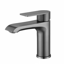 304面盆龙头冷热恒温智能温控枪灰金色拉丝表面冷热水花洒淋浴